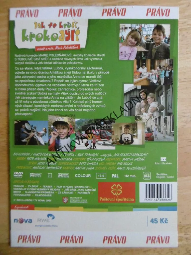 JAK SE KROTÍ KROKODÝLI, DVD FILM 