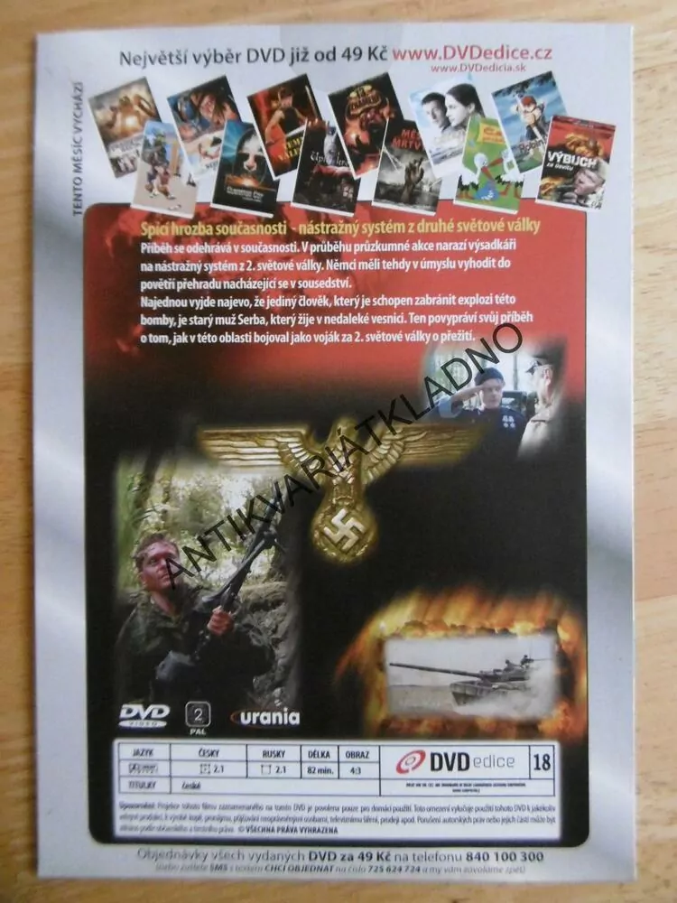 VÝBUCH ZA ÚSVITU, DVD FILM