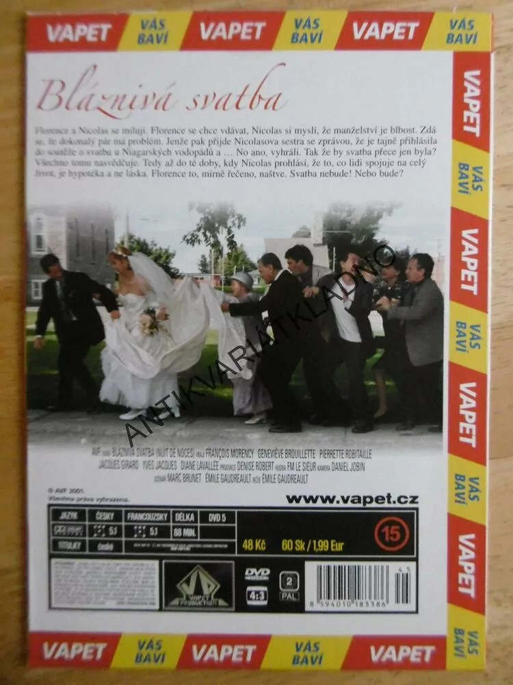 BLÁZNIVÁ SVATBA, DVD FILM