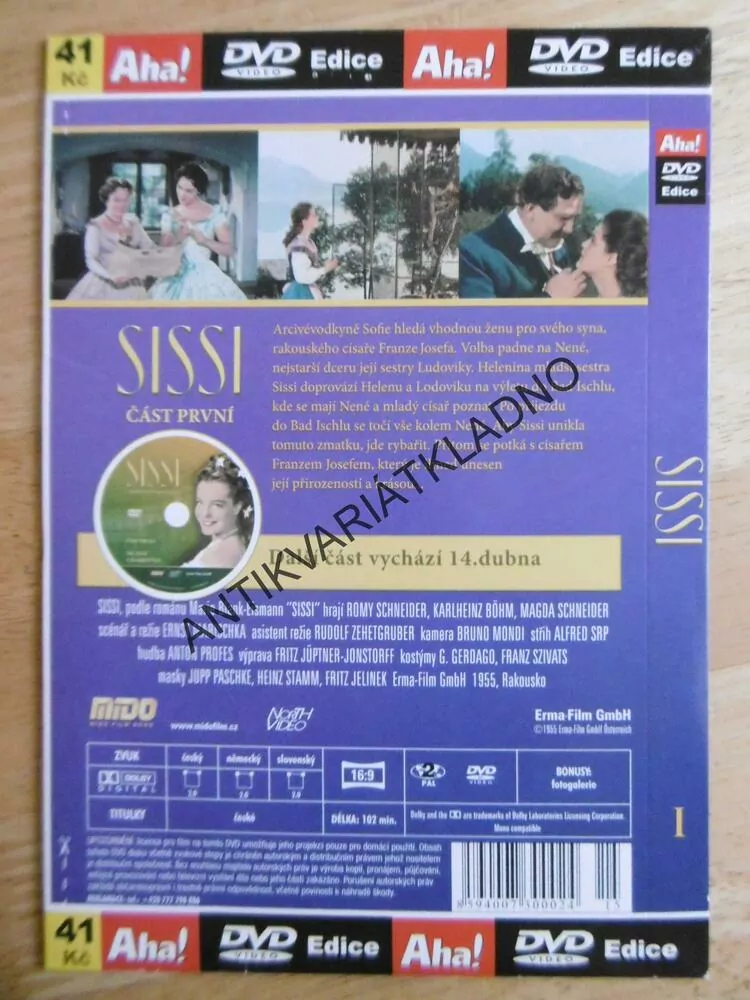 SISSI 1., DVD FILM