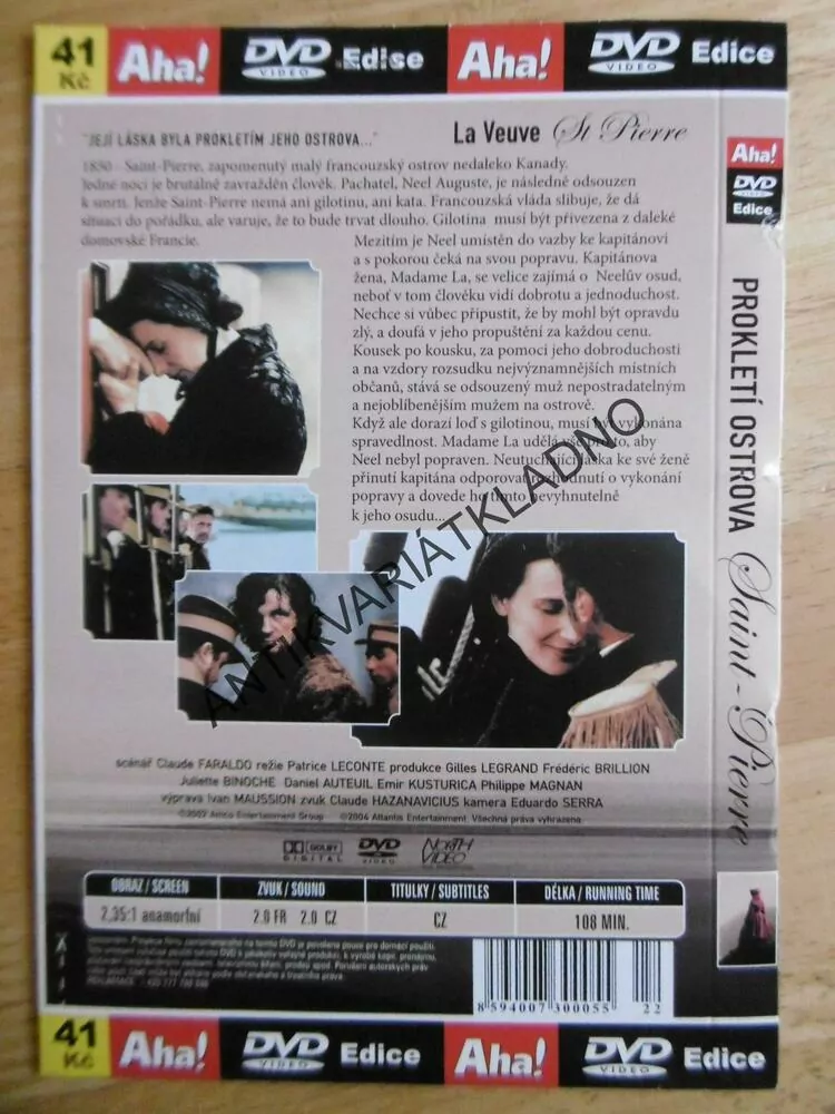 PROKLETÍ OSTROVA SAINT PIERRE, DVD FILM