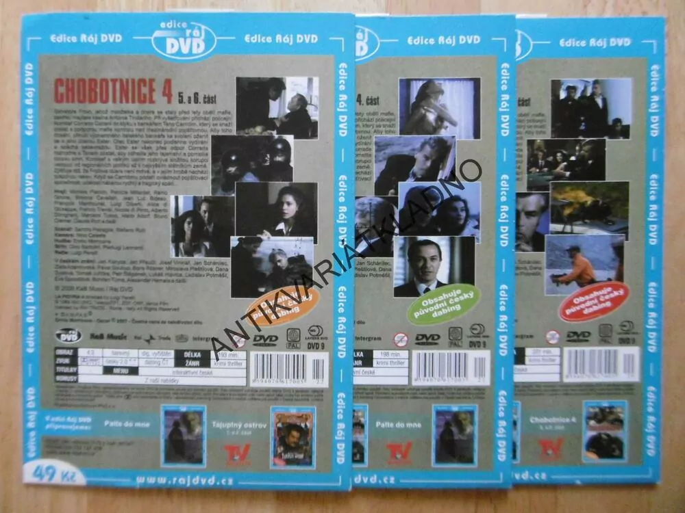 CHOBOTNICE 4., 1-6, 3 DVD FILM SERIÁL ITÁLIE