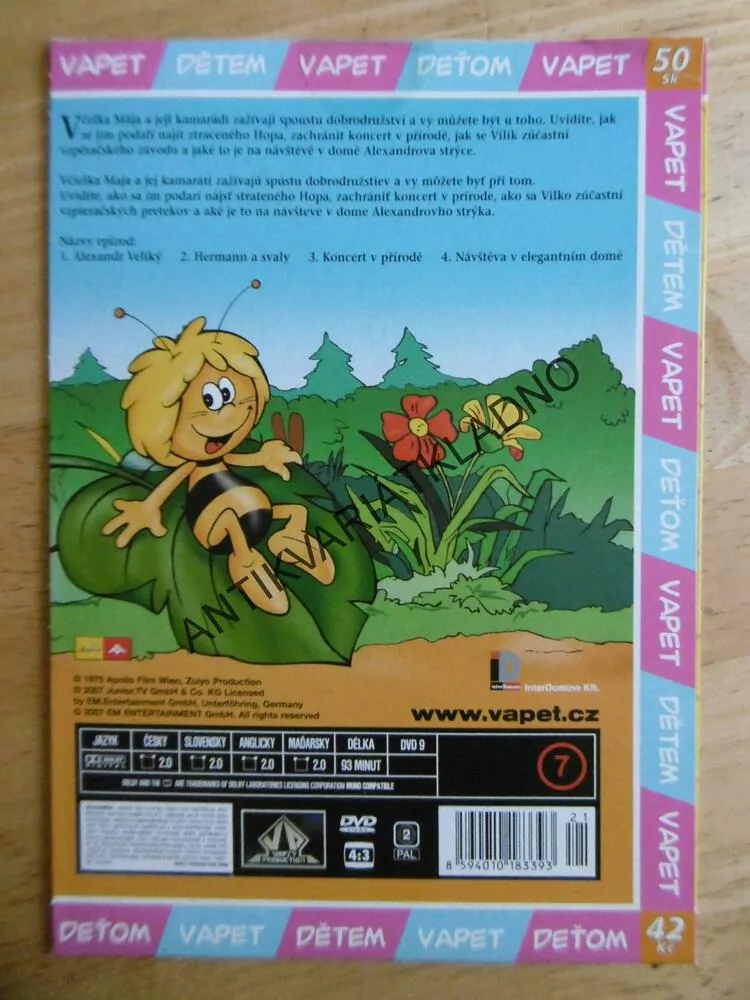 VČELKA MÁJA, KONCERT V PŘÍRODĚ, DVD FILM