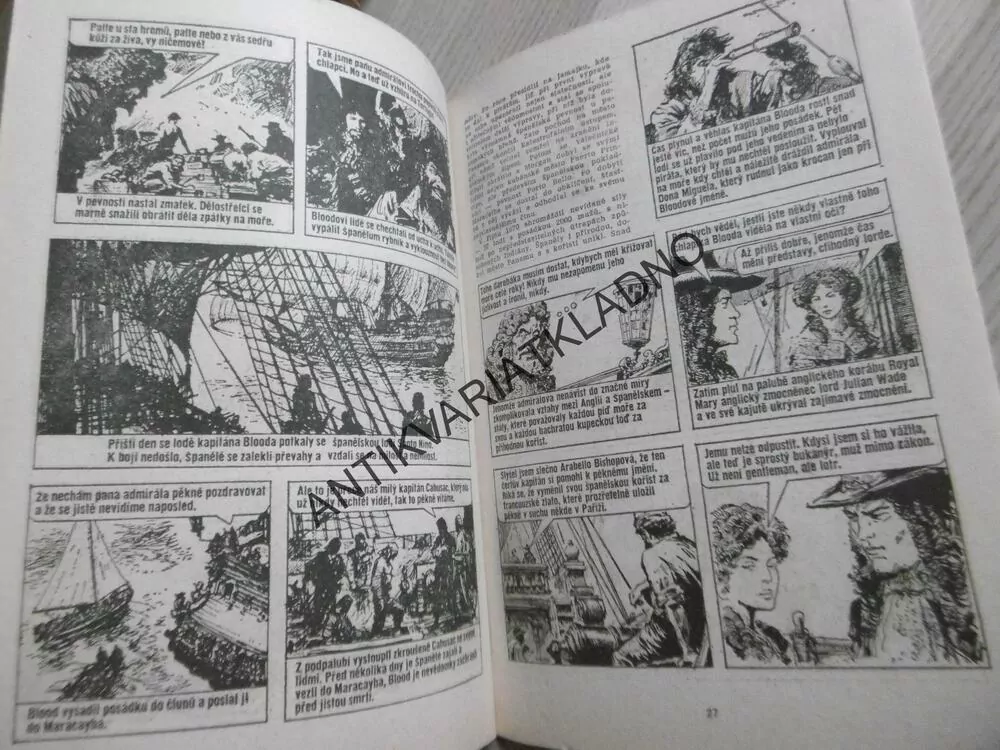 KAPITÁN BLOOD, KOMIKS, **an