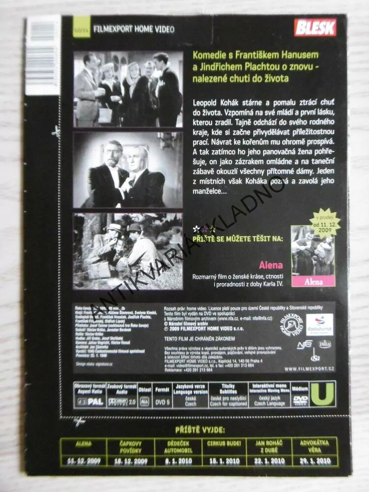 ŘEKA ČARUJE, DVD FILM ČR