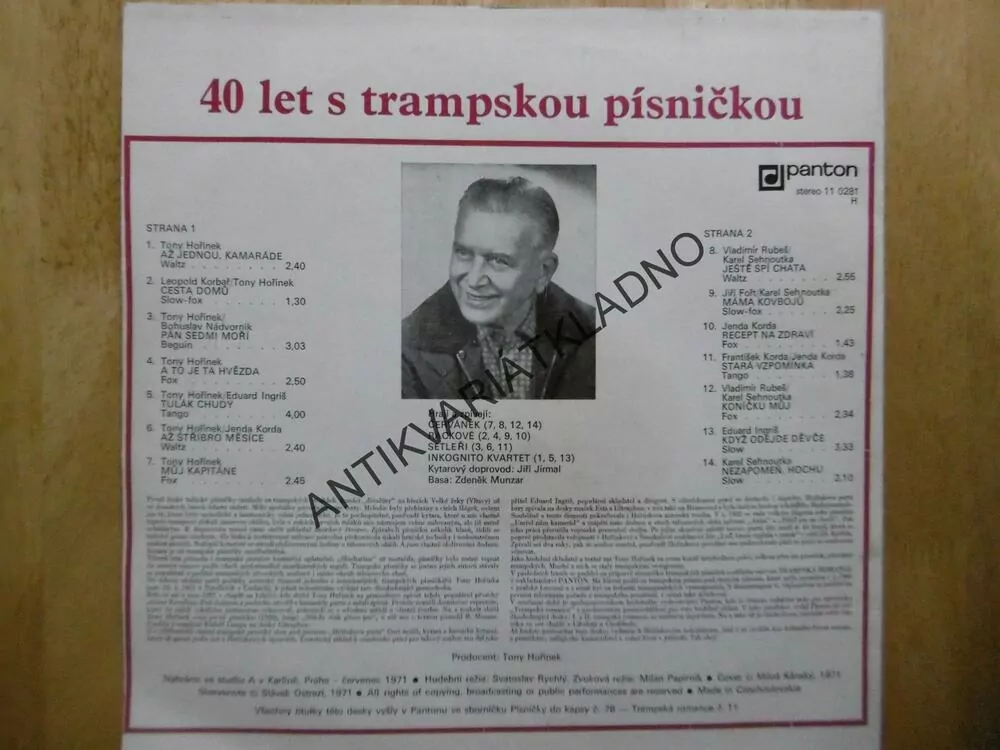 GRAMODESKA - 40 LET S TRAMPSKOU PÍSNIČKOU,