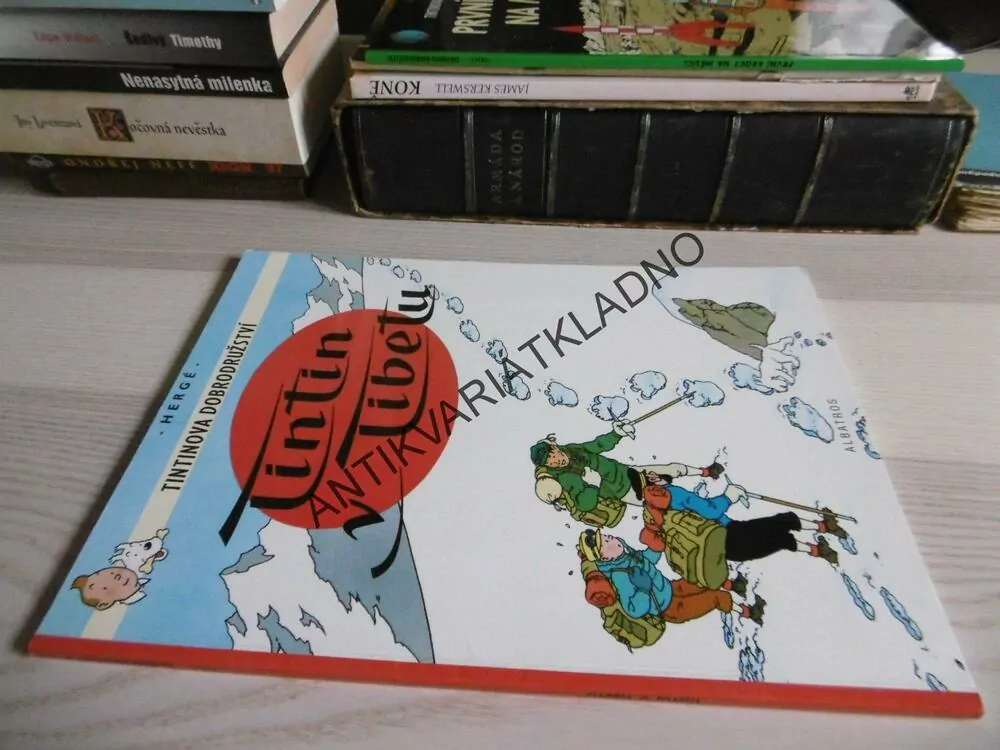 TINTINOVA DOBRODRUŽSTVÍ, TINTIN V TIBETU, HERGÉ, **an