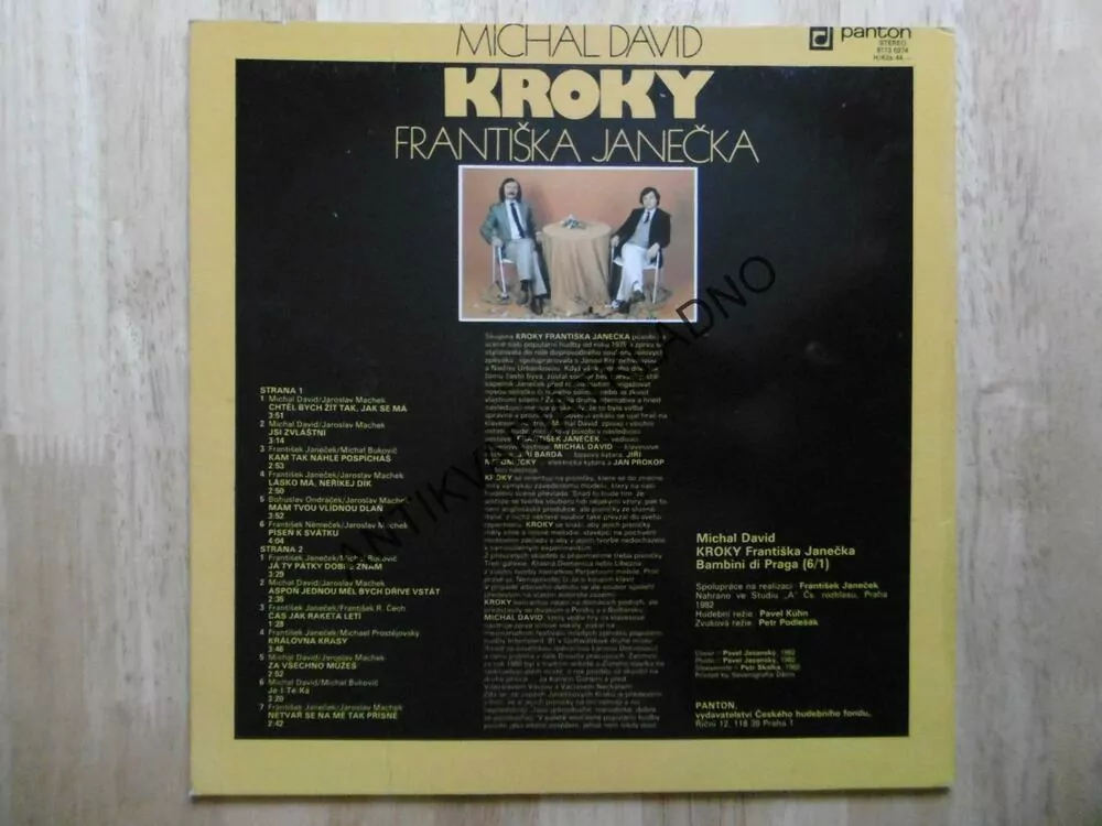 GRAMODESKA - MICHAL DAVID, KROKY FRANTIŠKA JANEČKA