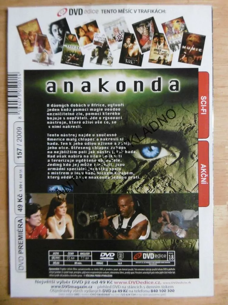 ANAKONDA, DVD FILM