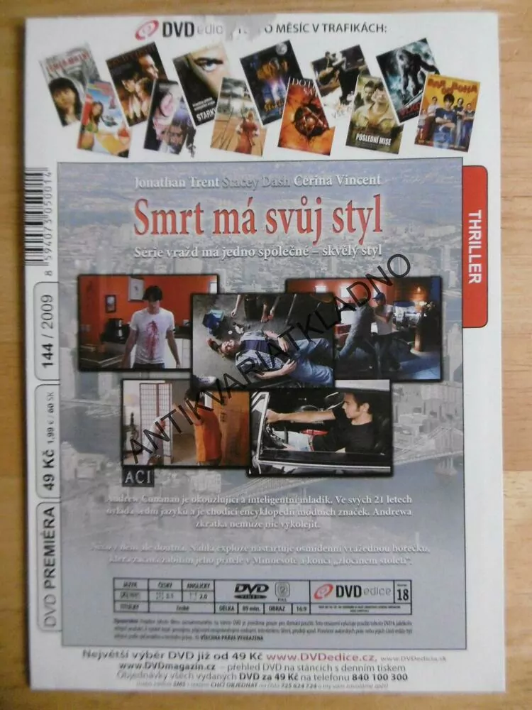 SMRT MÁ SVŮJ STYL, DVD FILM