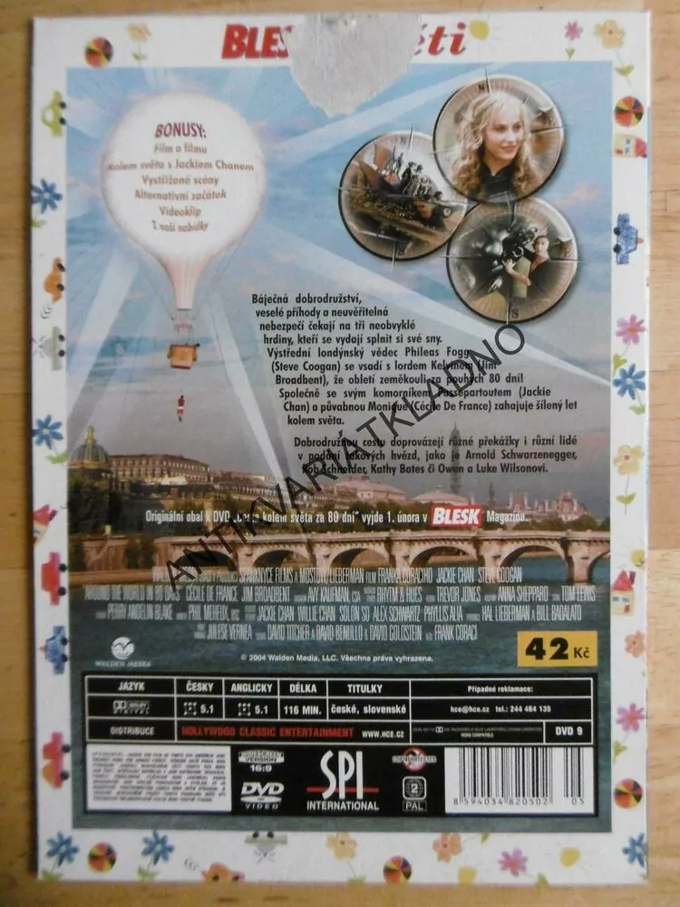 CESTA KOLEM SVĚTA ZA 80 DNÍ, DVD FILM
