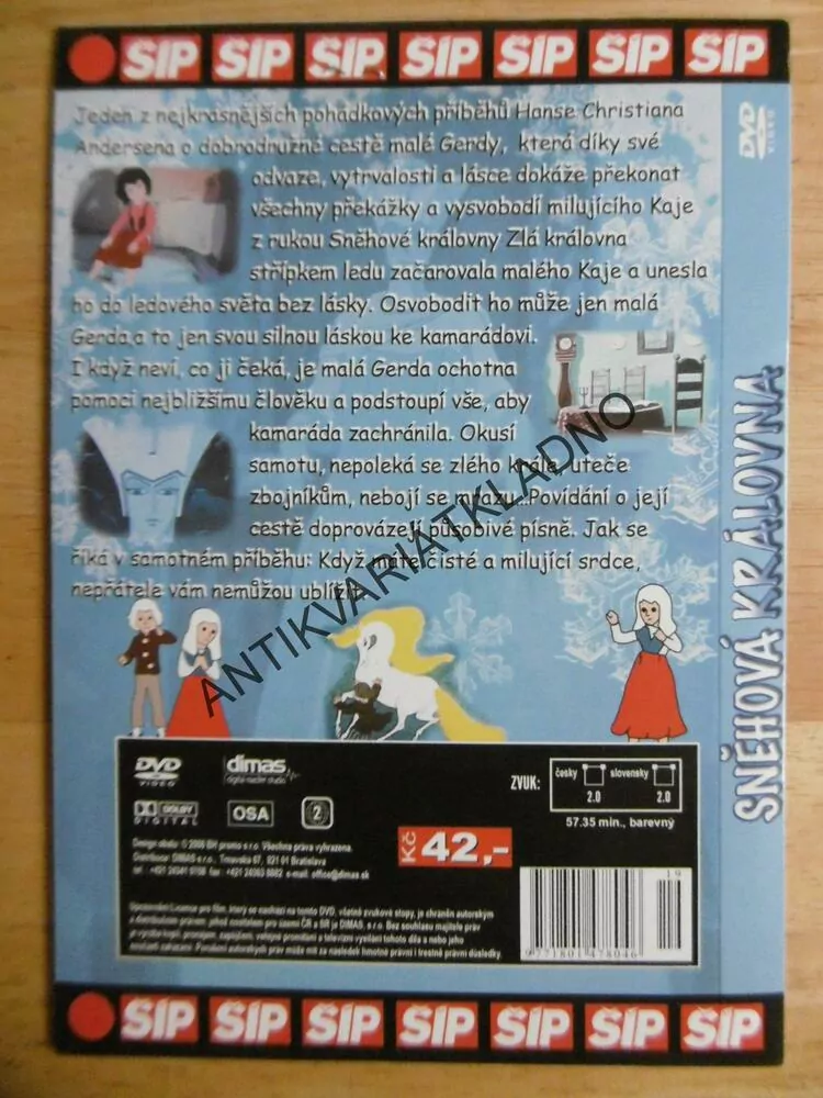 SNĚHOVÁ KRÁLOVNA, DVD FILM