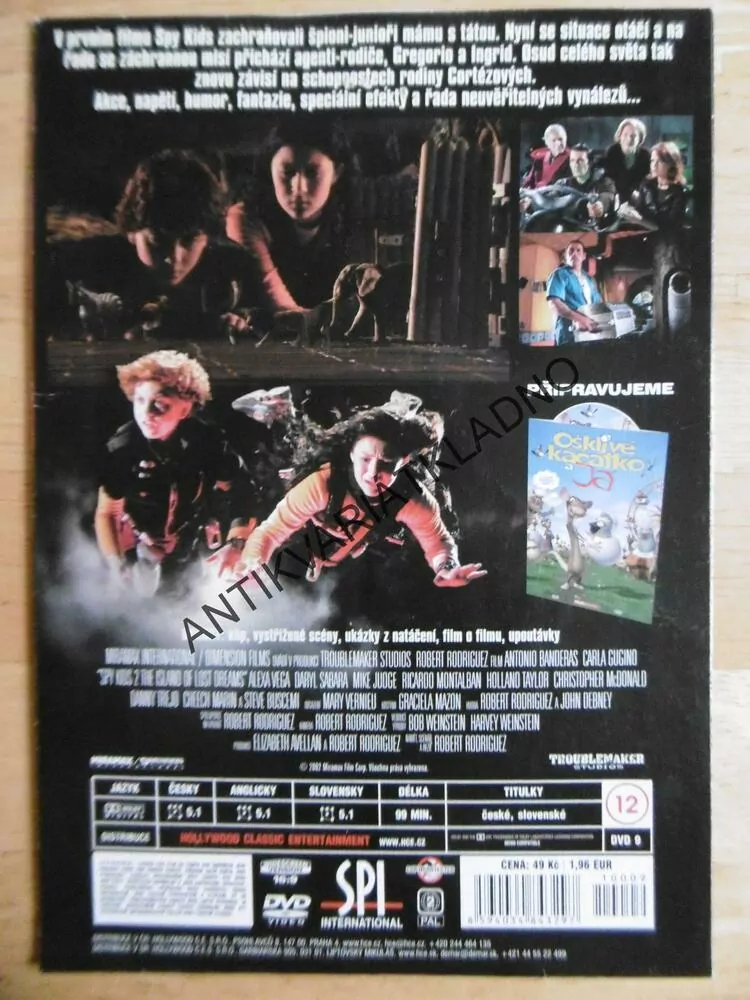 SPY KIDS 2: OSTROV ZTRACENÝCH SNŮ, DVD FILM