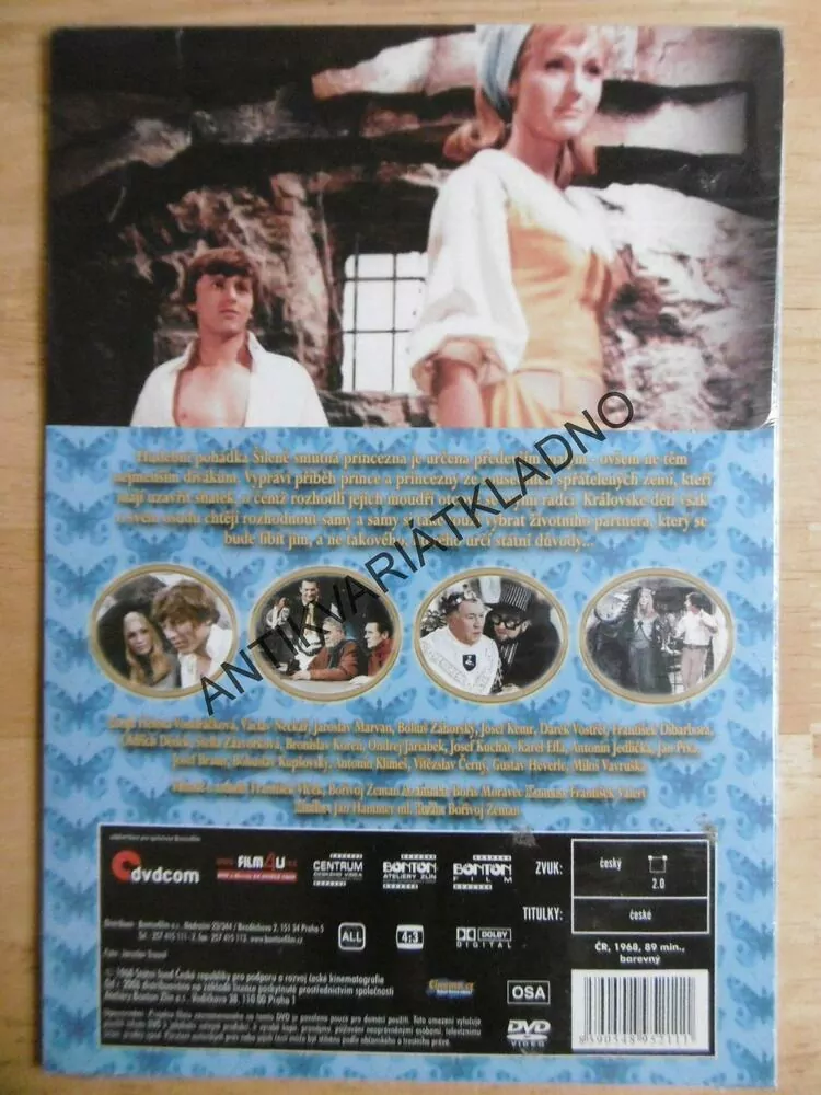 ŠÍLENĚ SMUTNÁ PRINCEZNA, DVD FILM