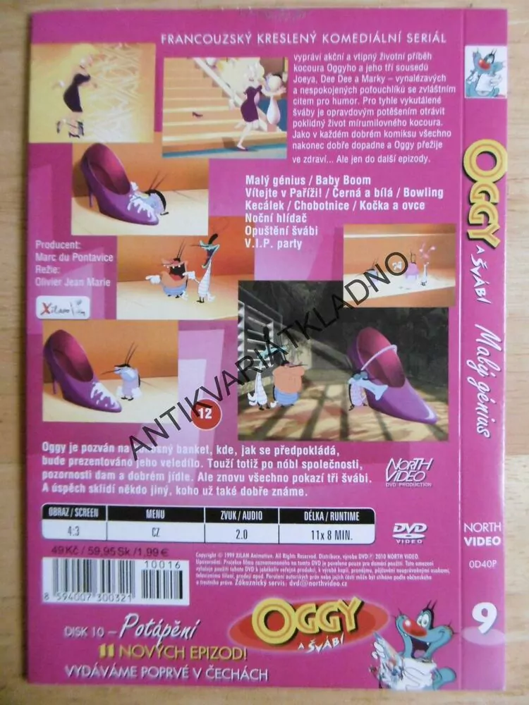 OGGY A ŠVÁBI, DISK 9, DVD FILM 