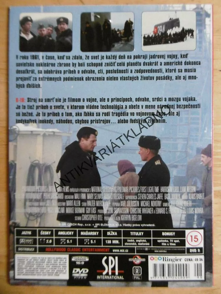 K-19, STOJ NA SMRT (SLOVENSKÝ OBAL), DVD FILM