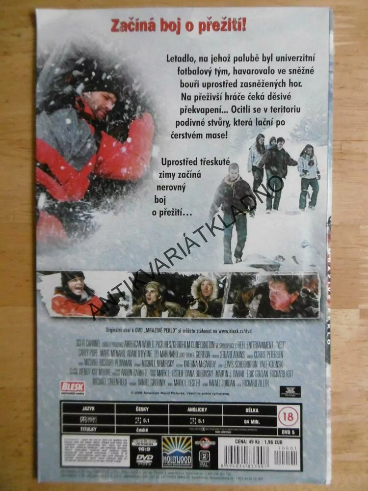 MRAZIVÉ PEKLO, DVD FILM