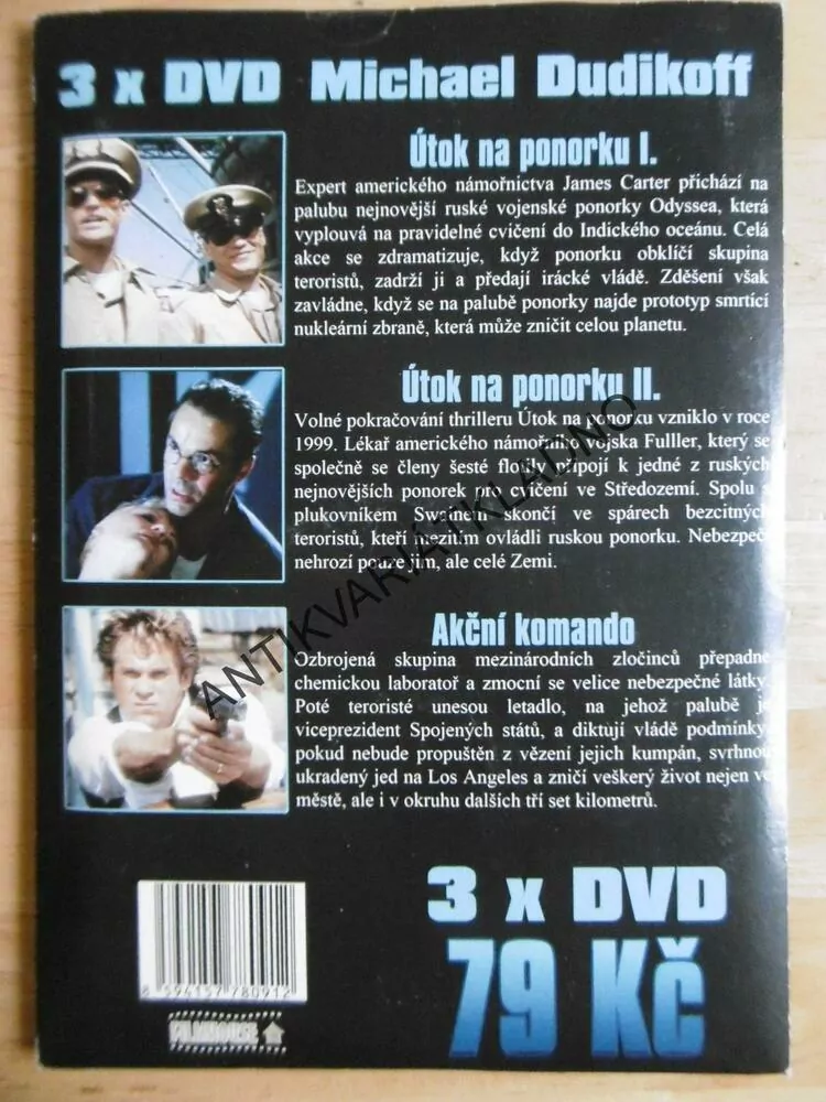 ÚTOK NA PONORKU 1 - 3, 3 X DVD FILM