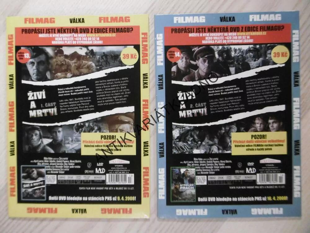 ŽIVÍ A MRTVÍ, 1-2, 2 X DVD FILM