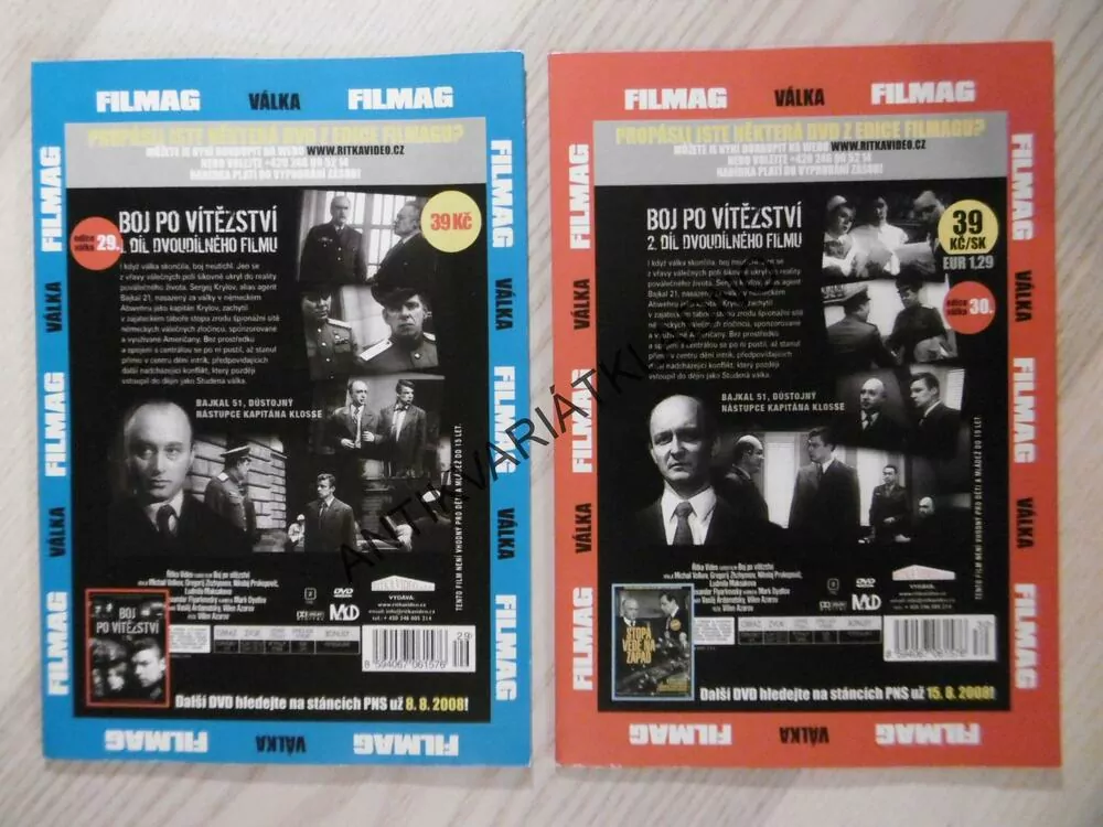 BOJ PO VÍTĚZSTVÍ, 1-2, 2 X DVD FILM