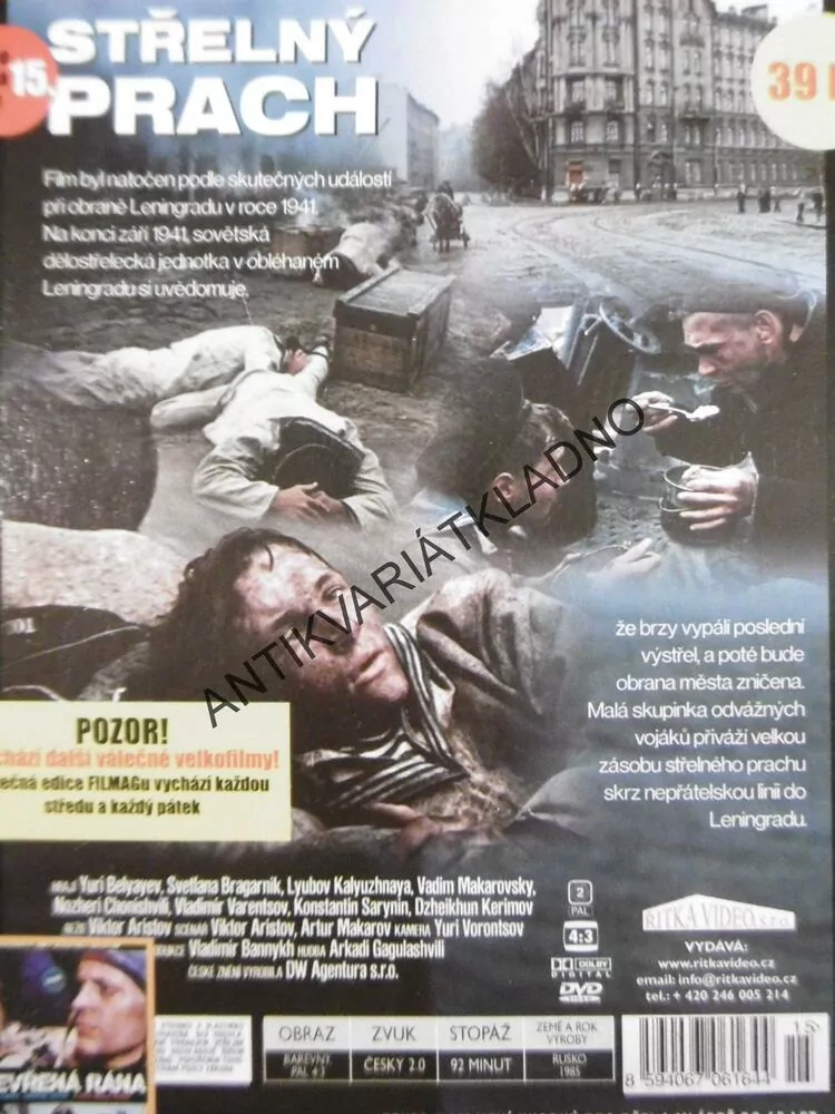 STŘELNÝ PRACH, DVD FILM