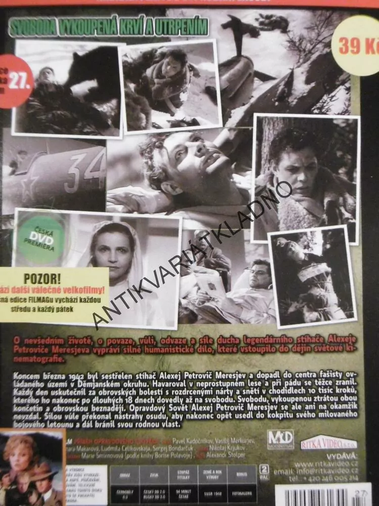 PŘÍBĚH OPRAVDOVÉHO ČLOVĚKA, DVD FILM