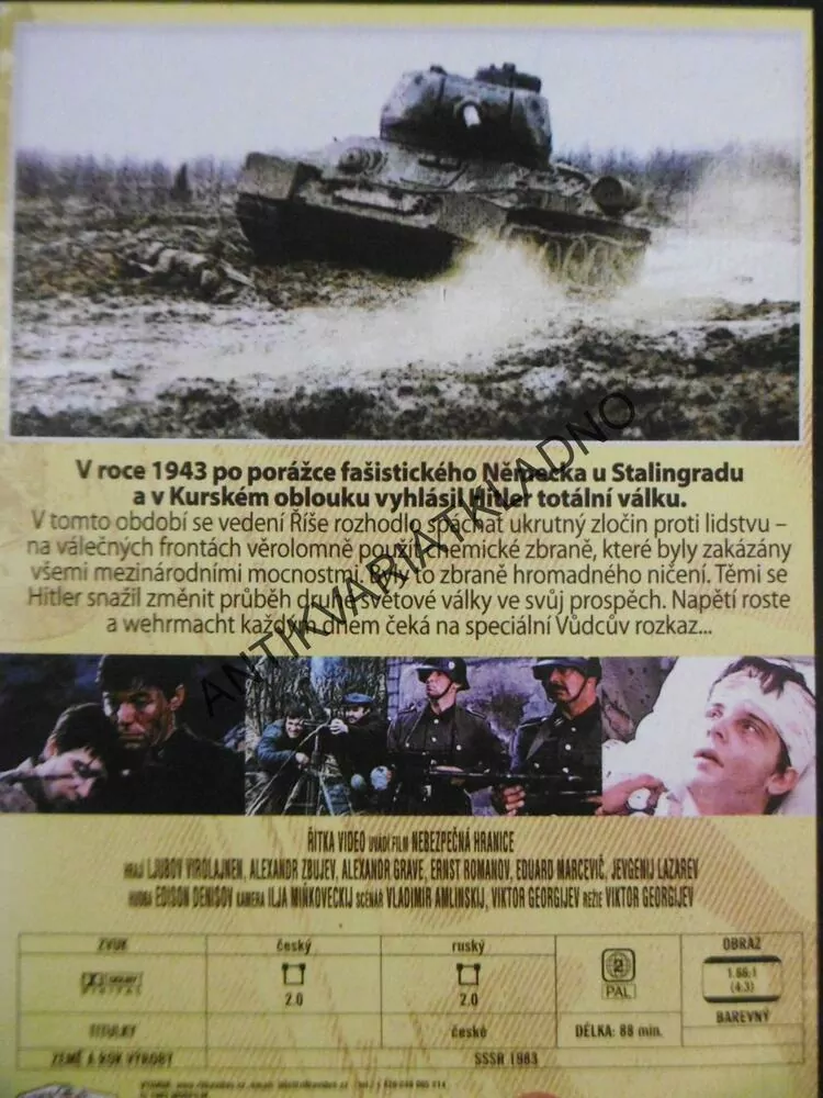 NEBEZPEČNÁ HRANICE, DVD FILM