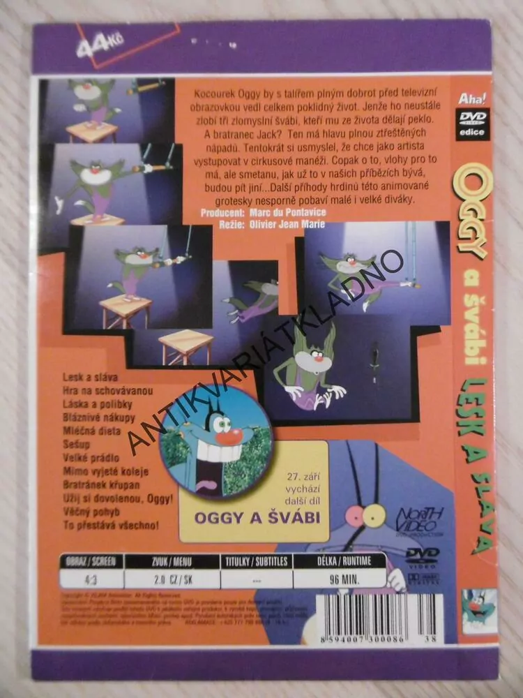OGGY A ŠVÁBI, LESK A SLÁVA, DVD FILM
