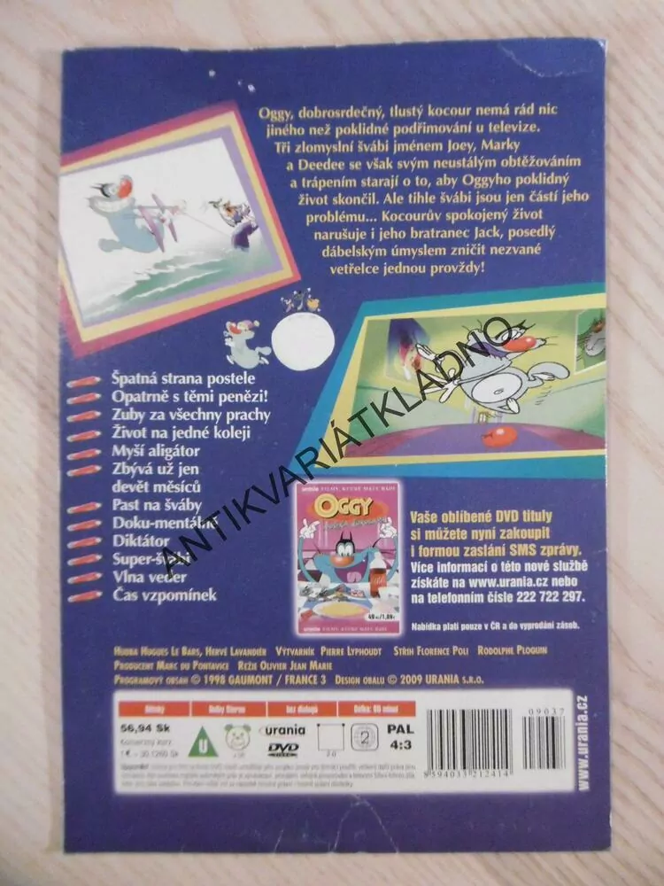 OGGY - PAST NA ŠVÁBY, DVD FILM