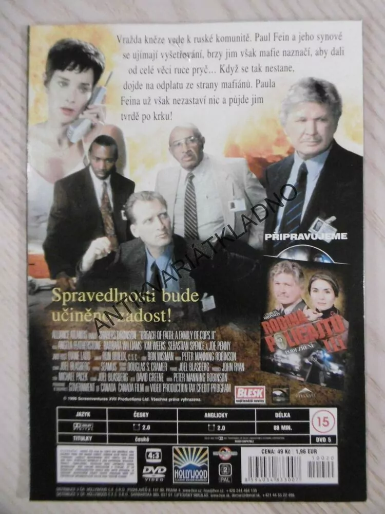 RODINA POLICAJTŮ II,CHARLES BRONSON, DVD FILM