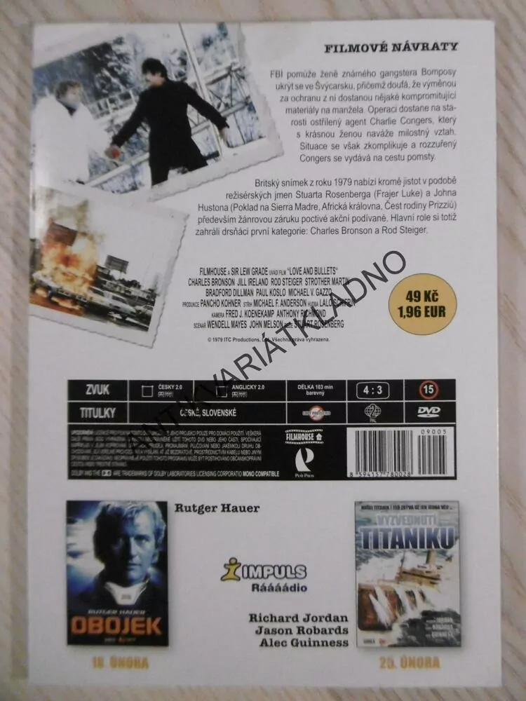 POMSTA, CHARLES BRONSON, DVD FILM 