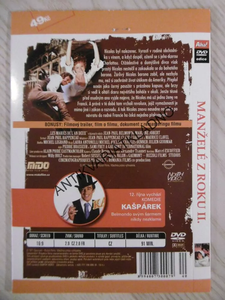 MANŽELÉ Z ROKU II., DVD FILM 