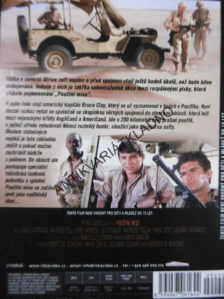 POUŠTNÍ MISE, DVD FILM