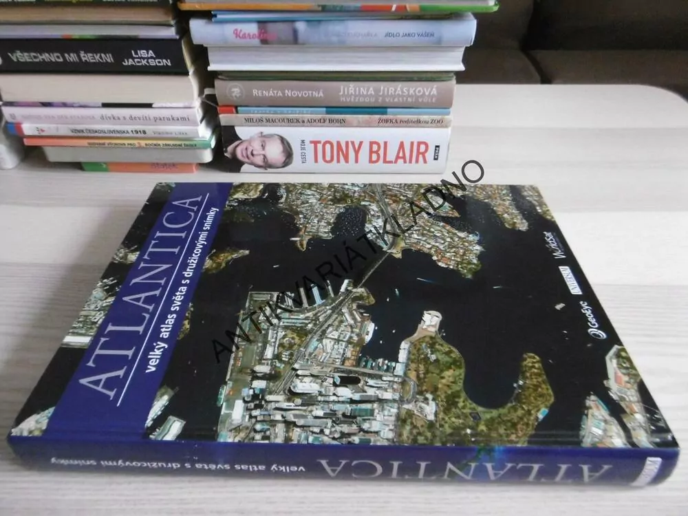 ATLANTICA, VELKÝ ATLAS SVĚTA S DRUŽICOVÝMI SNÍMKY,  **an