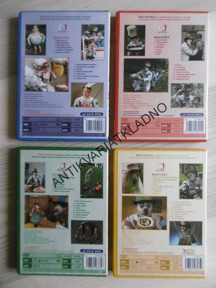 KOSTIČKY, 1-4., DVD FILM 