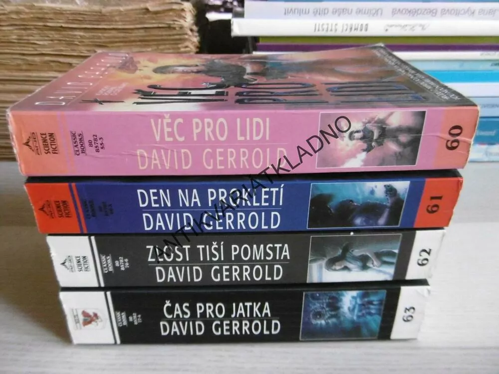 VĚC PRO LIDI,DEN NA PROKLETÍ, ZLOST TIŠÍ POMSTA, ČAS PRO JATKA,1-4, DAVID GERROLD, **an