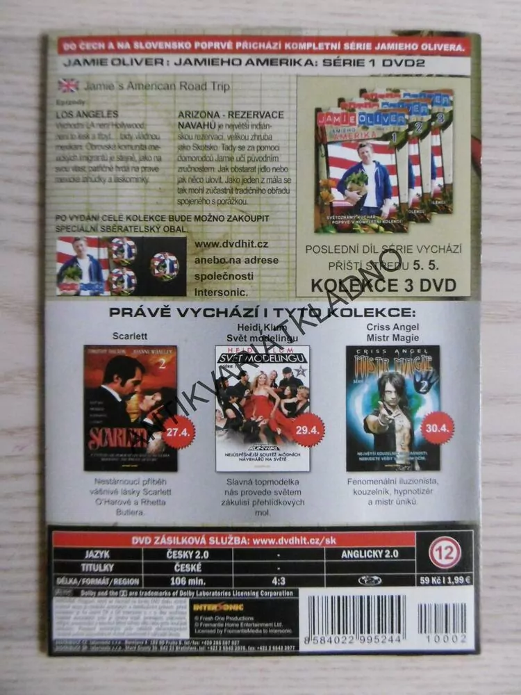 JAMIE OLIVER, JAMIEHO AMERIKA, SÉRIE 1. DÍL 2., DVD FILM