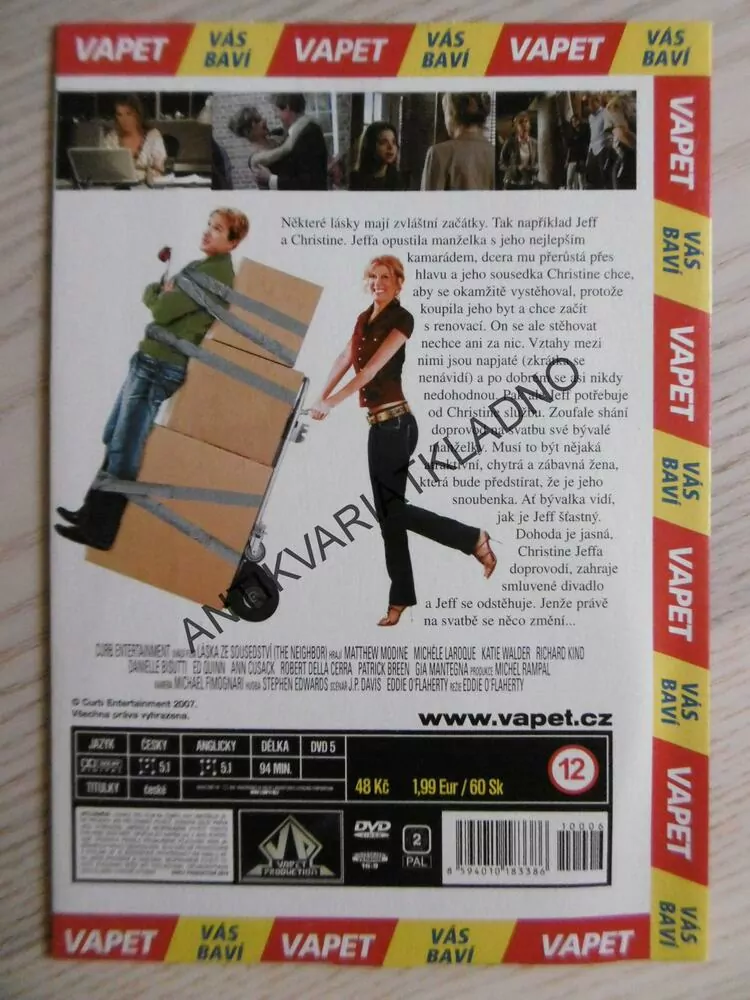 LÁSKA ZE SOUSEDSTVÍ, DVD FILM