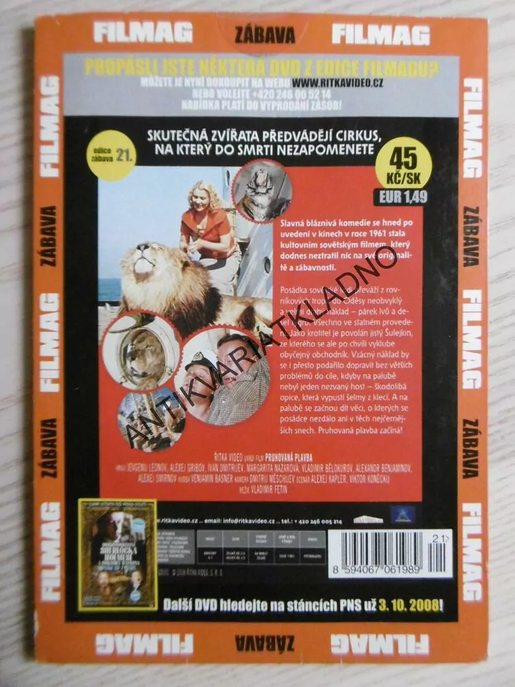 PRUHOVANÁ PLAVBA, DVD FILM