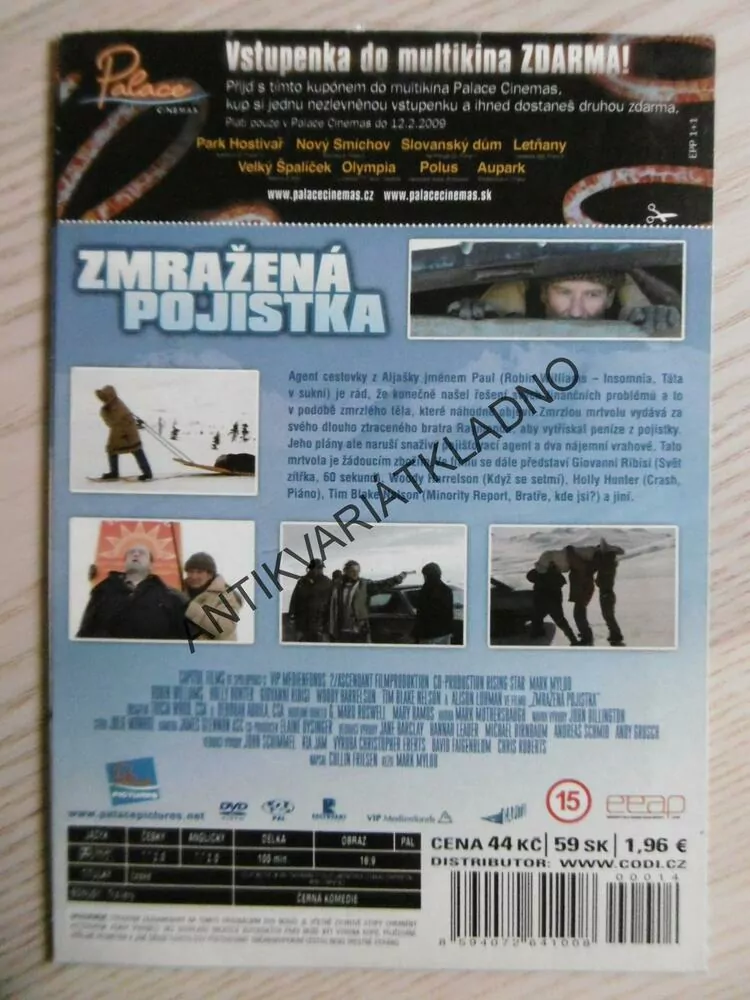 ZMRAŽENÁ POJISTKA, DVD FILM