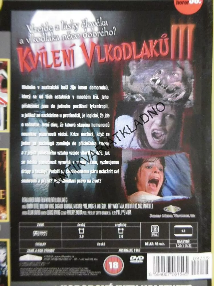 KVÍLENÍ VLKODLAKŮ III., DVD FILM HOROR