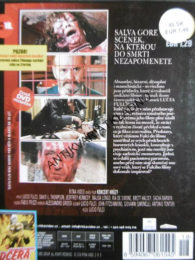 KONCERT HRŮZY, DVD FILM