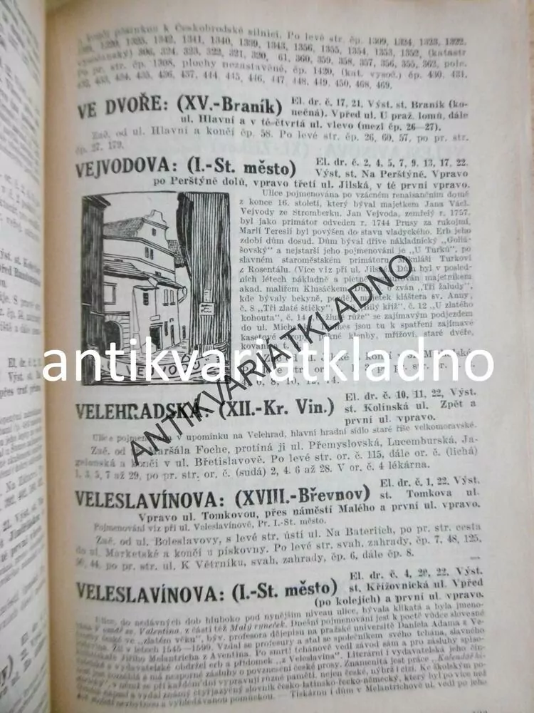 STEHLÍK HISTORICKÝ A ORIENTAČNÍ PRŮVODCE PRAHA,