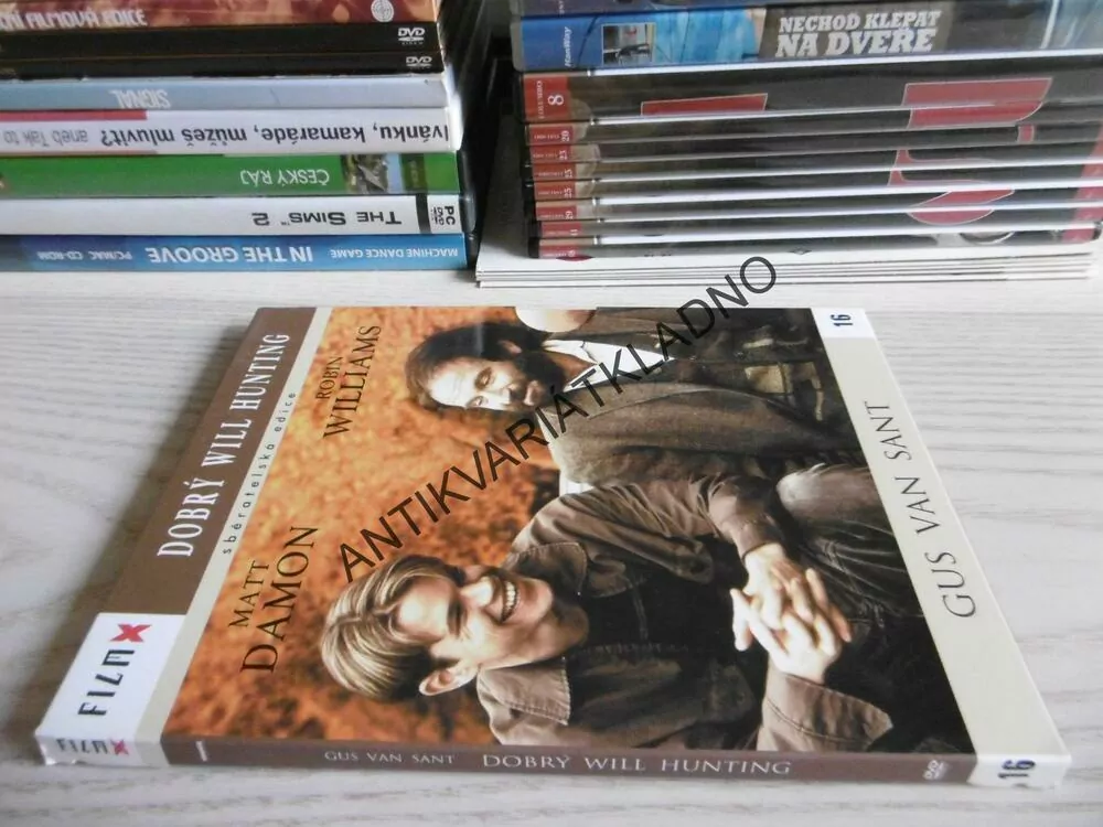 DOBRÝ WILL HUNTING, MATT DAMON, ROBIN WILLIAMS, DVD FILM