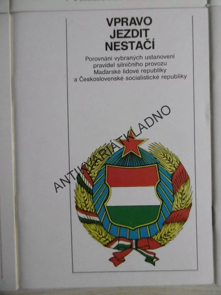 VPRAVO JEZDIT NESTAČÍ, SSSR, POLSKO,NĚMECKO,RAKOUSKO, MAĎARSKO, 1984, **an