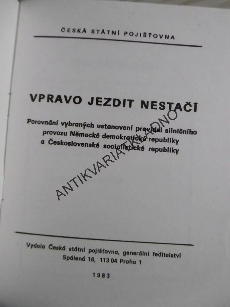 VPRAVO JEZDIT NESTAČÍ, NĚMECKO, MAĎARSKO, 1983, 2 SEŠITY,