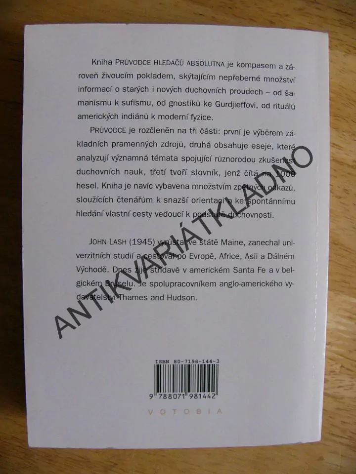 PRŮVODCE HLEDAČŮ ABSOLUTNA, DUCHOVNÍ NAUKY, LASH