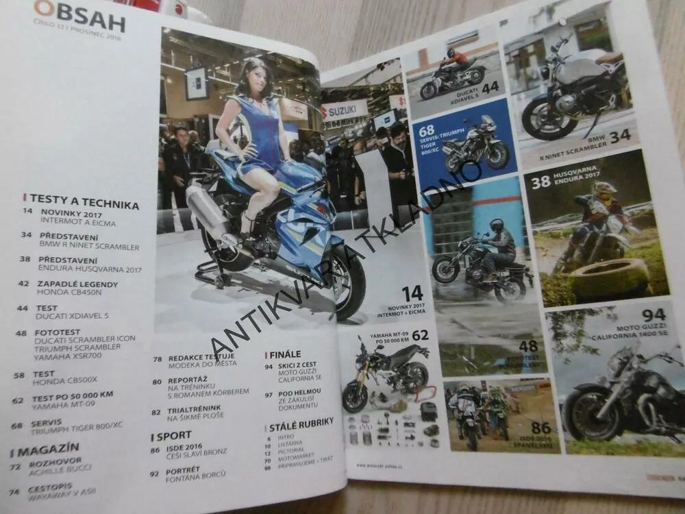MOTOCYKL, 12/2016, ČASOPIS