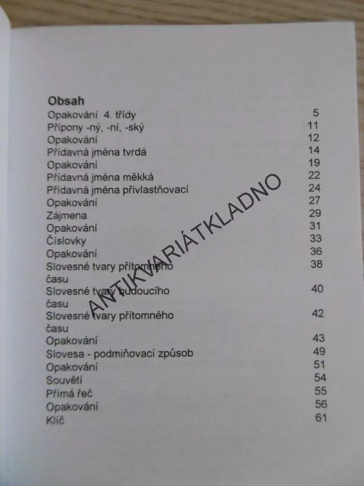 DIKTÁTY PRO 5.TŘÍDOU