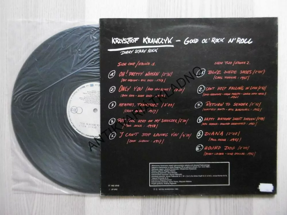 KRZYSTOF KRAWCZYK, DOBRY STARY ROCK, LP